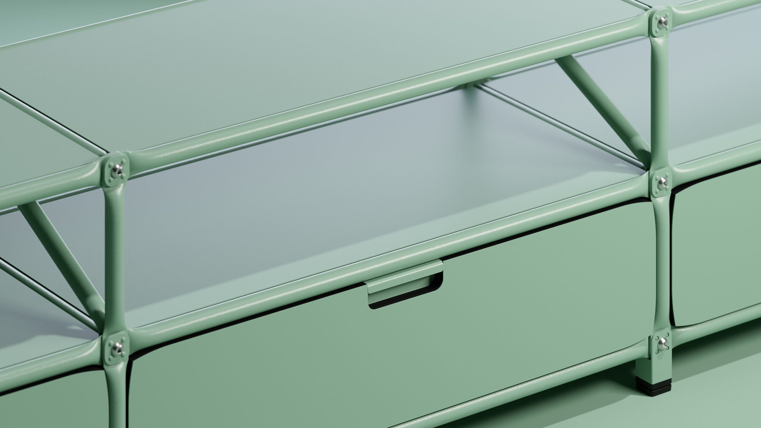 Низкий металлический офисный шкаф System 180 Colourful Structures ARCH-00053118 - Вид №1