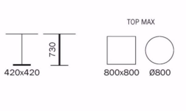 Pedrali Стальной стол по контракту Lunar 5440 - Вид №7
