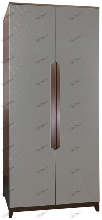 1420 Шкаф двухстворчатый Сканди Грей R-HOME 4009263h_Грей