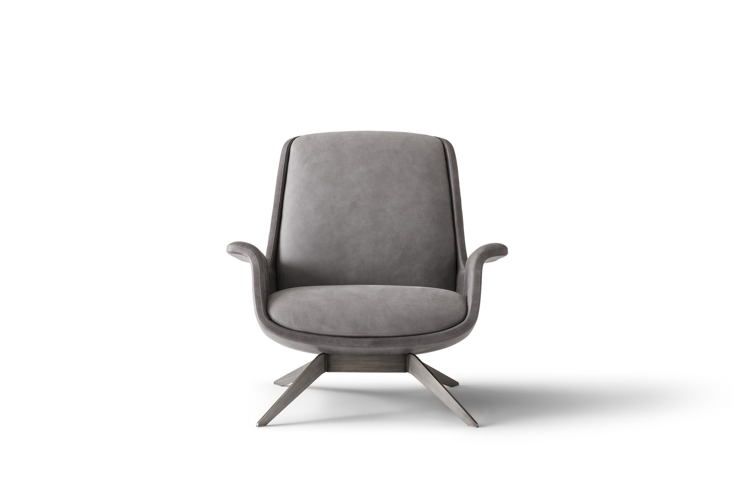 Кожаное кресло с подлокотниками OAK Metronome ARCH-00083367 - Вид №1