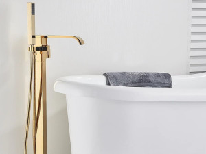 Латунный напольный смеситель для ванны с ручным душем