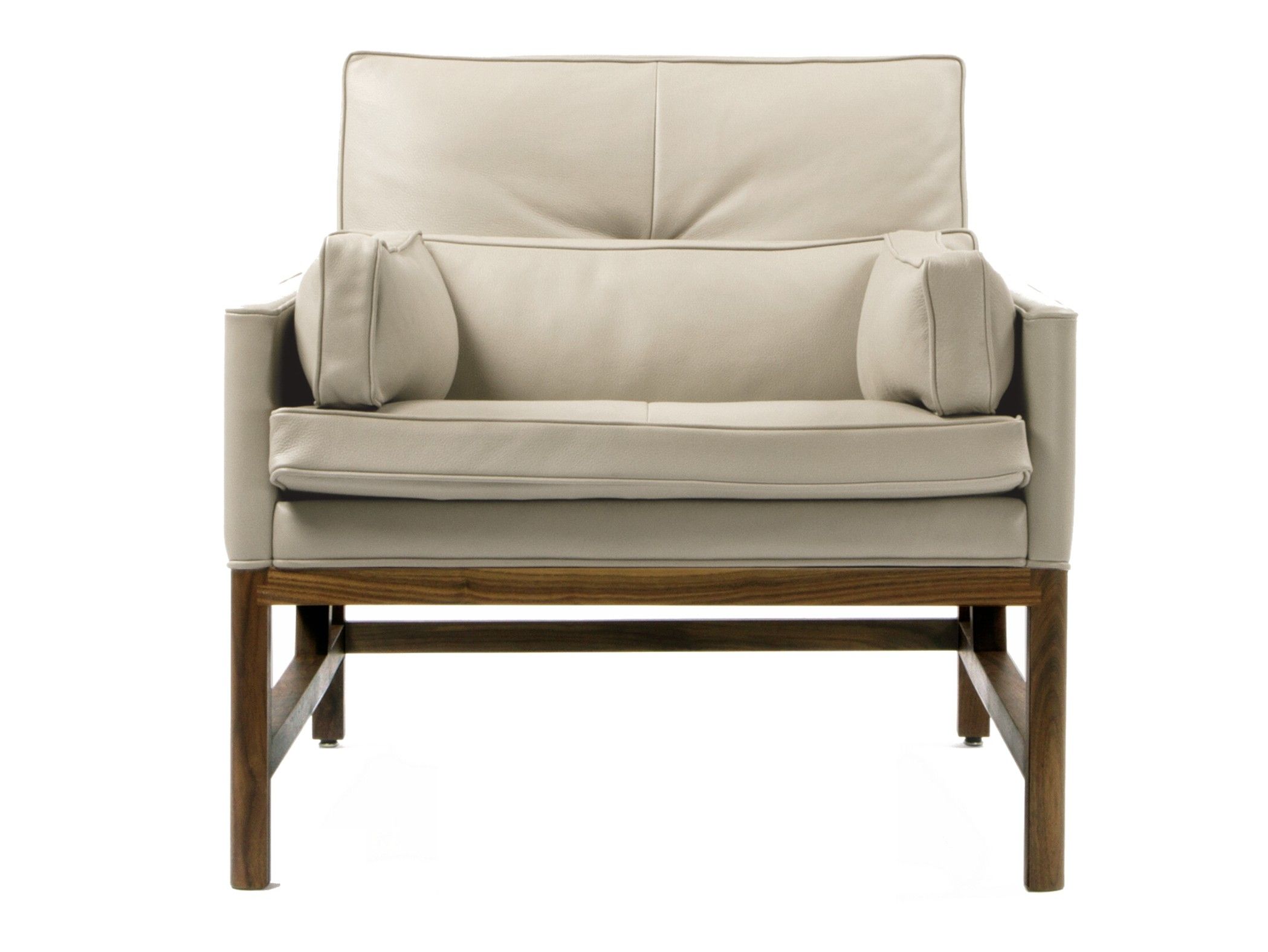 Кожаное кресло с подлокотниками BassamFellows Гостиная с деревянным каркасом ARCH-00102588 - Вид №12