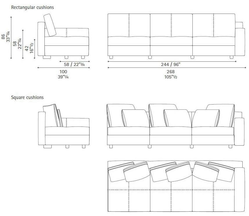 Poltrona Frau Модульный диван La collezione - divani e poltrone sun-id-1459157 - Вид №39