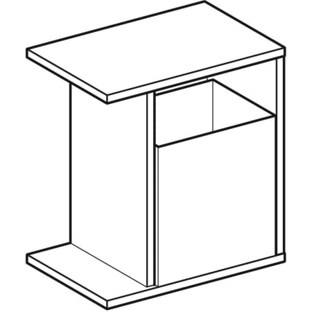 840139000 Шкафчик Geberit iCon с многофункциональным ящиком Geberit  - Вид №1