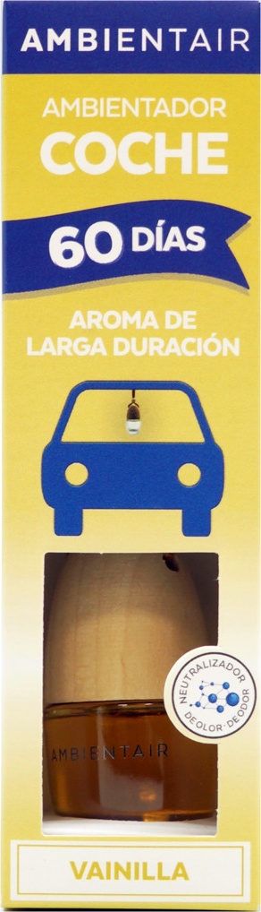 10656743 Ambientair Диффузор для автомобиля Мадагаскарская ваниль 6 мл Стекло 