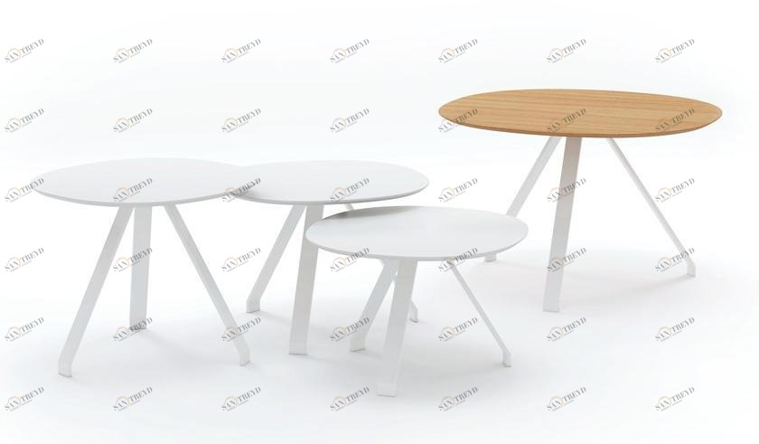 Systemtronic Круглый столик из фанеры с кромкой HPL sun-id-1460256