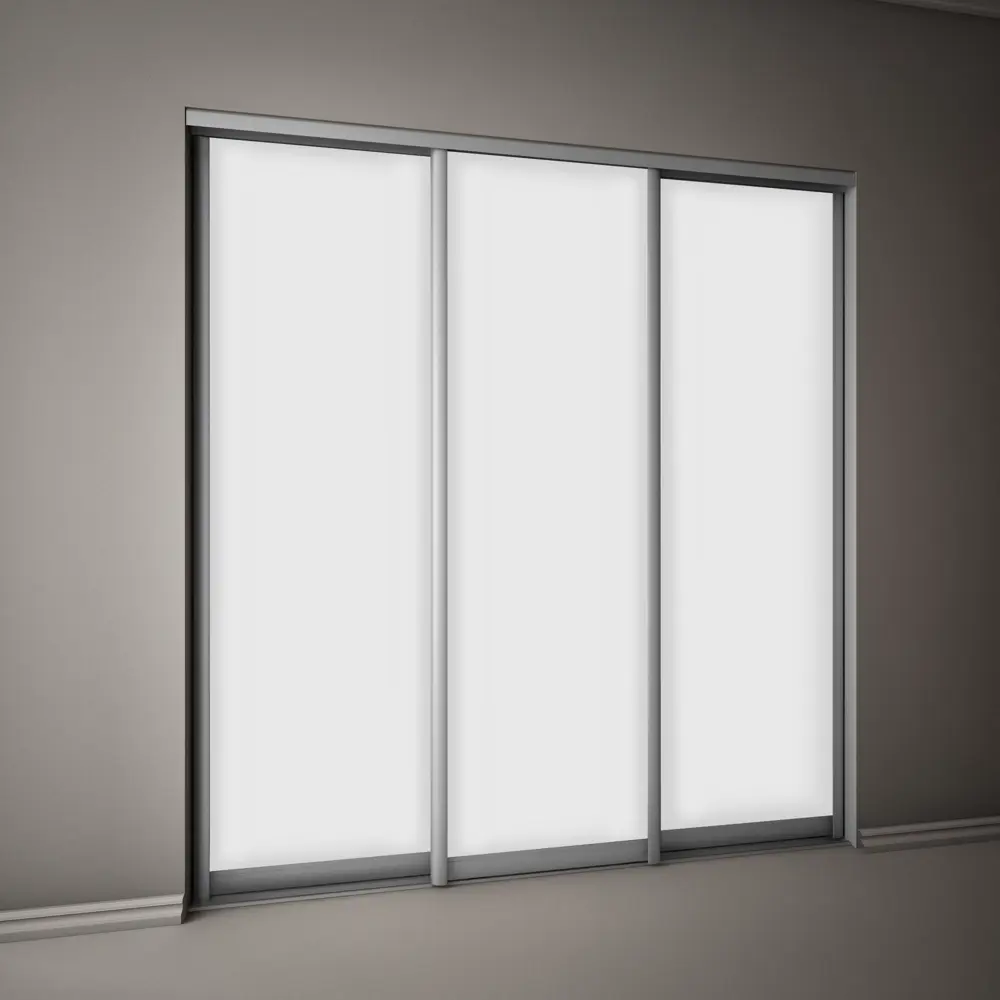 Дверь-купе Spaceo 2455x804 мм, высота проема 2500 мм, ЛДСП, цвет белый STLM-2210981 - Вид №5