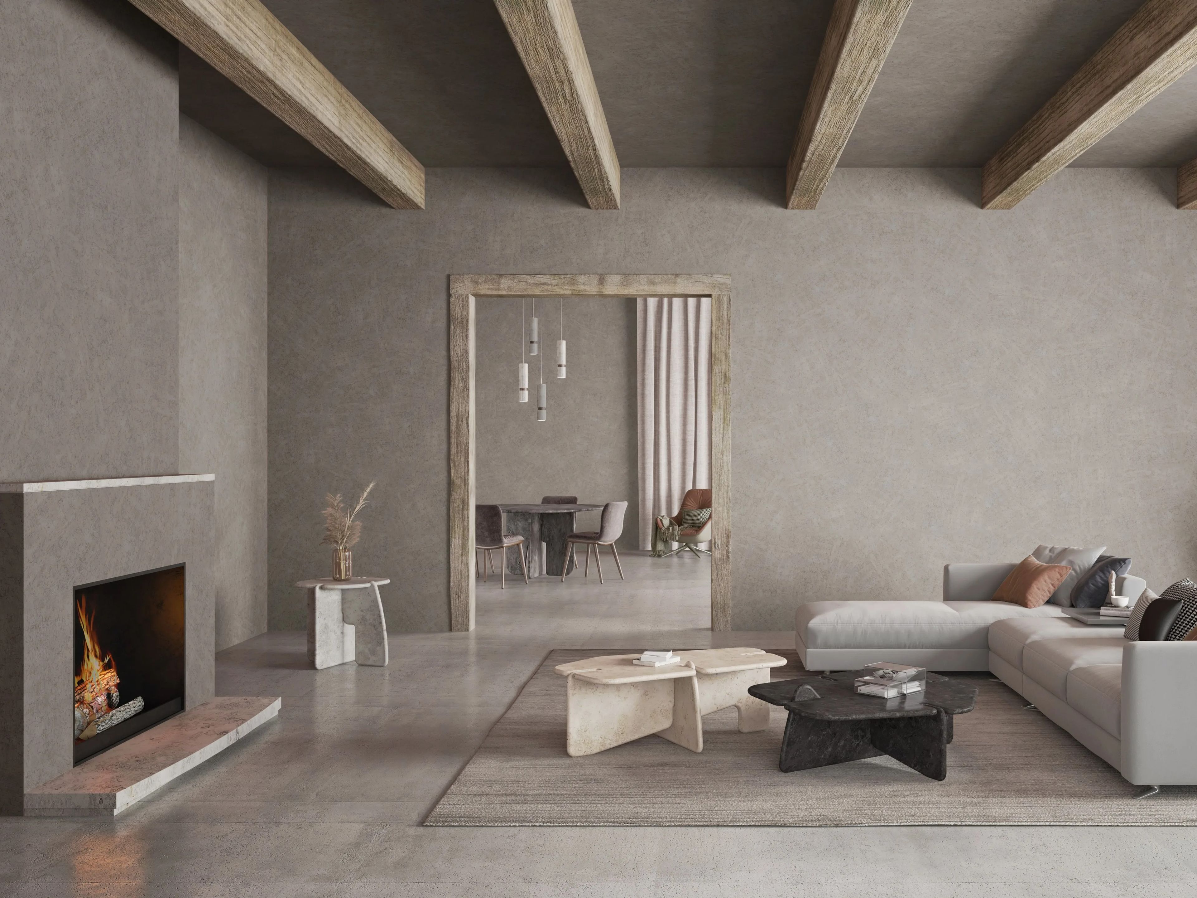 Журнальный столик из натурального камня Davani Lamé ARCH-00061305 - Вид №4