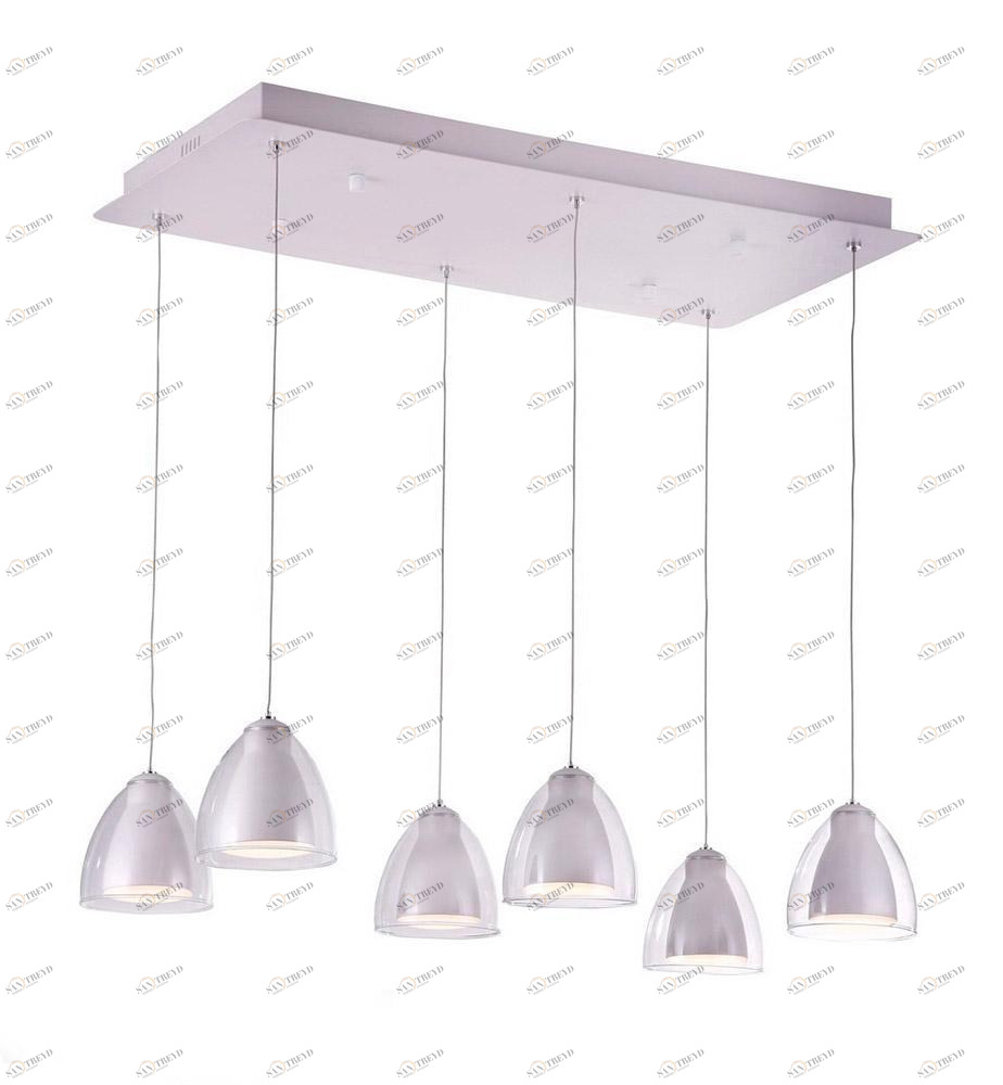 Подвесная люстра IDLamp Mirella 394/6-LEDWhite IDLAMP ДИЗАЙНЕРСКИЕ, MIRELLA 185422 