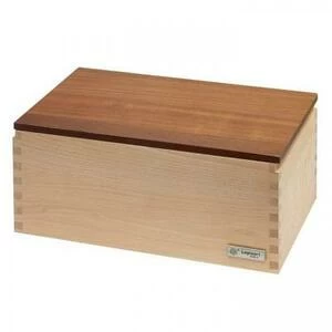 Хлебница с крышкой/доской для нарезки хлеба Crispy, ясень, 350х200х145 мм