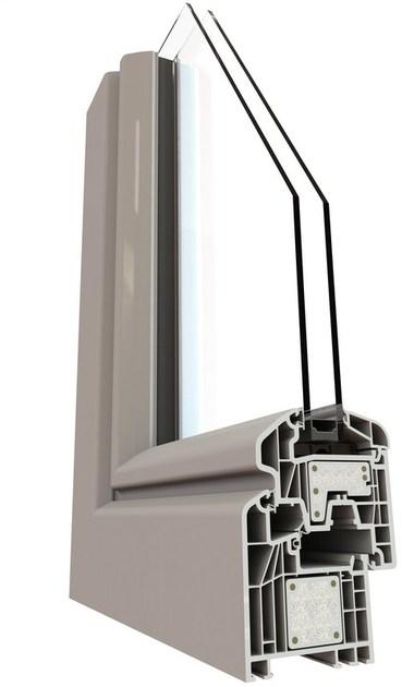 ALPHACAN Окно с терморазрывом из пвх с тройным остеклением sun-id-1368384 - Вид №1