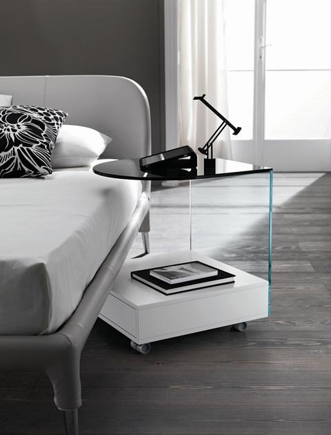 Tonelli Design Тумбочка стеклянная на колесиках sun-id-1483332 - Вид №1
