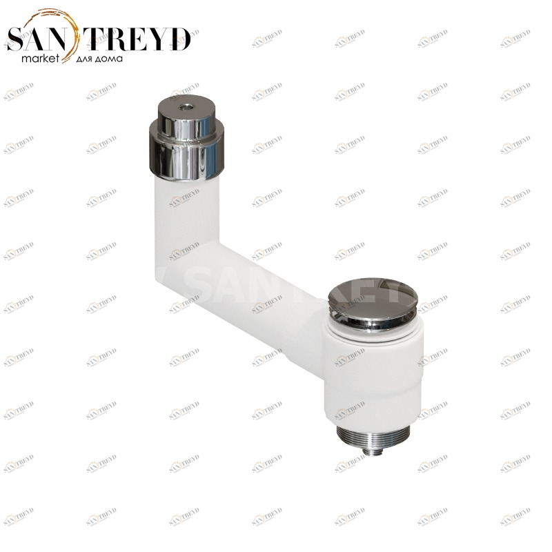 VA029 Сливной комплект с переливом Globo 50 см цвет Хромированный Globo DISPLAY Италия Ceramica Globo