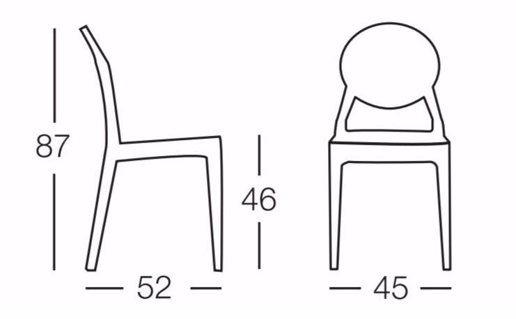 SCAB DESIGN Штабелируемый стул из поликарбоната Igloo sun-id-1511072 - Вид №5