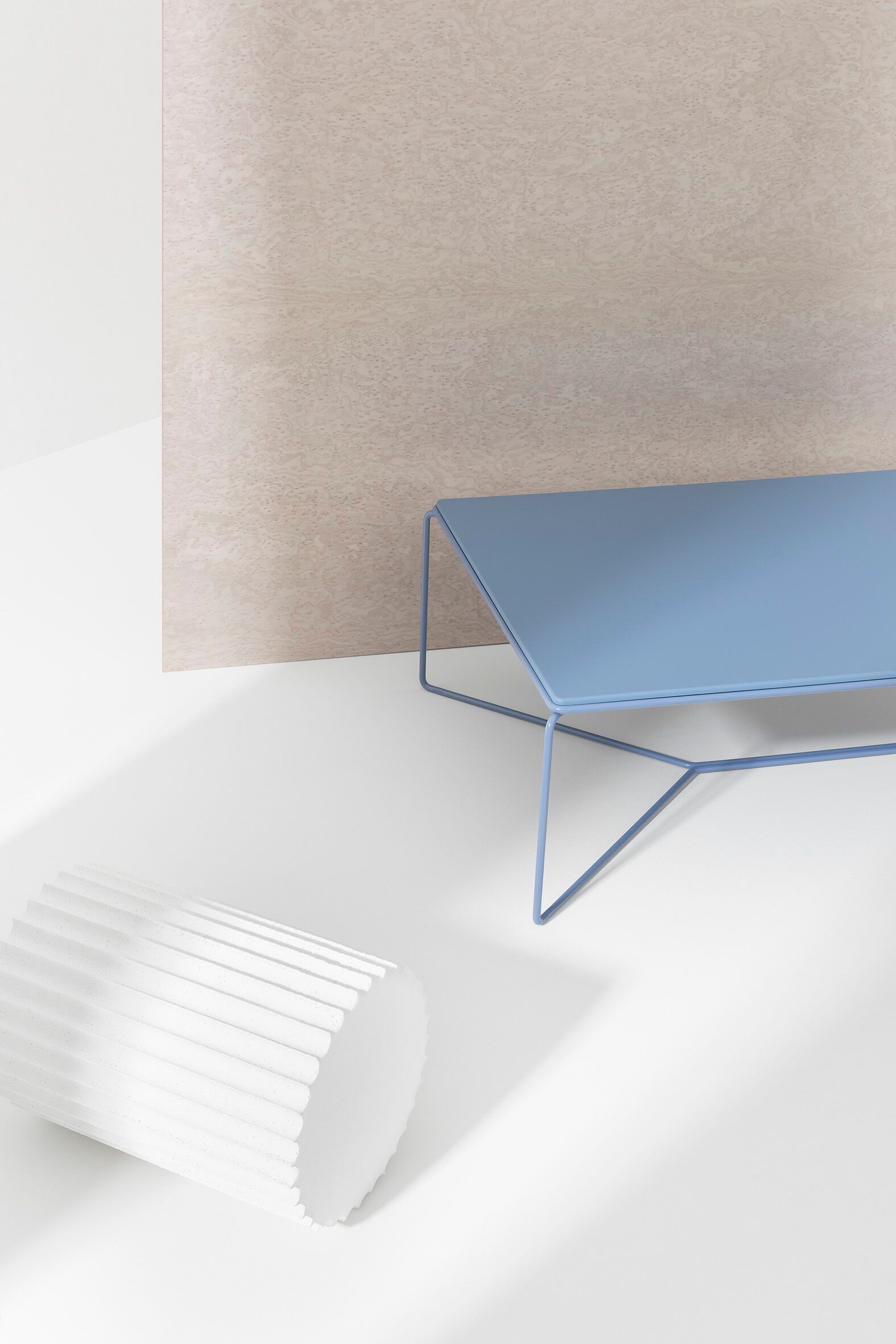 Стальной низкий прямоугольный журнальный столик Billiani ARCH-00063647 - Вид №1