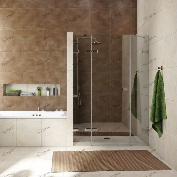 Душевая дверь в нишу 110x200 GK-863 стекло прозрачное 6 мм GUTEWETTER TREND DOOR 110X200GK863