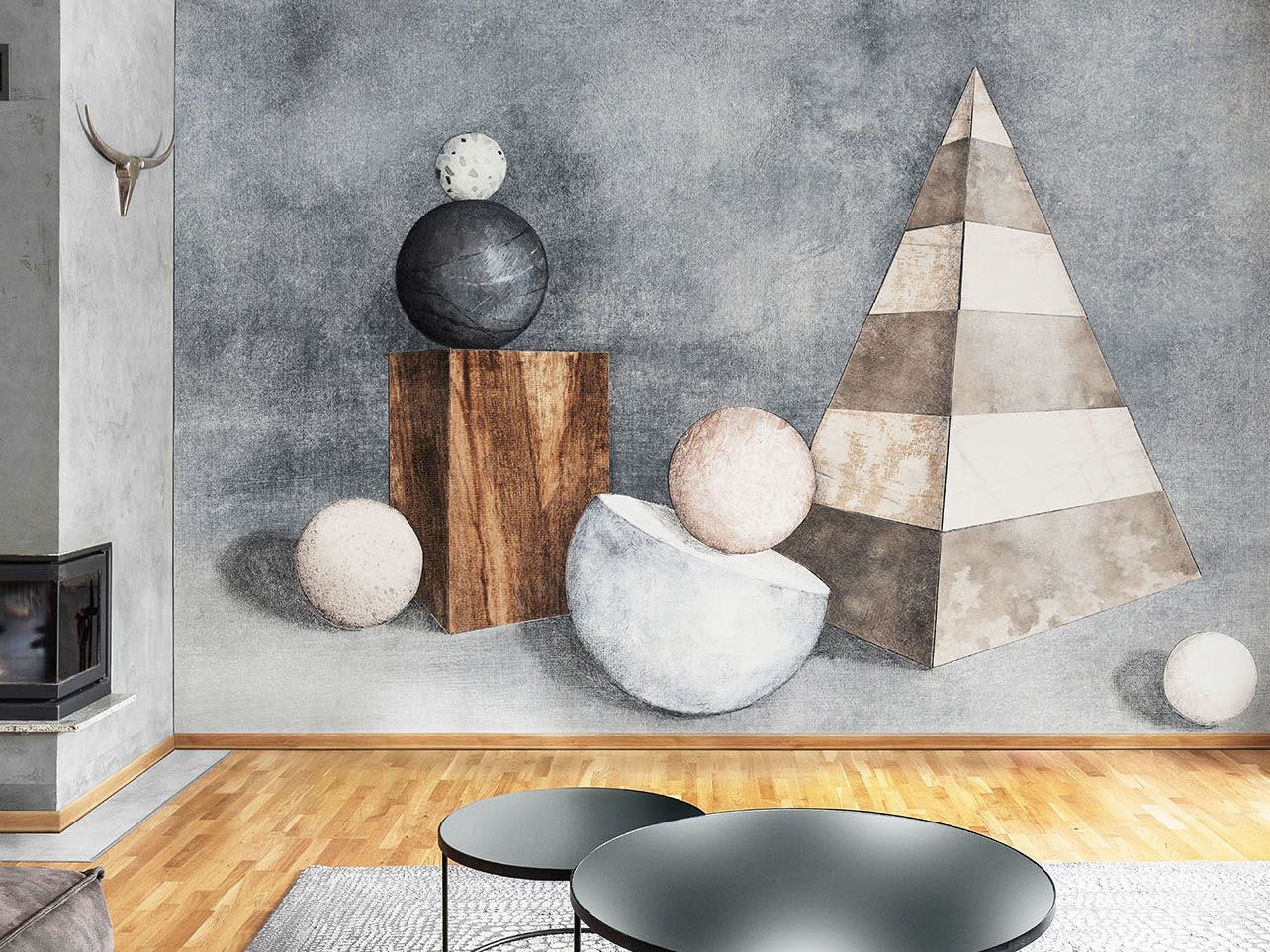 Геометрические обои ПВХ бесплатно, экологически чистые, моющиеся WallPepper STILL LIFE ARCH-00133877