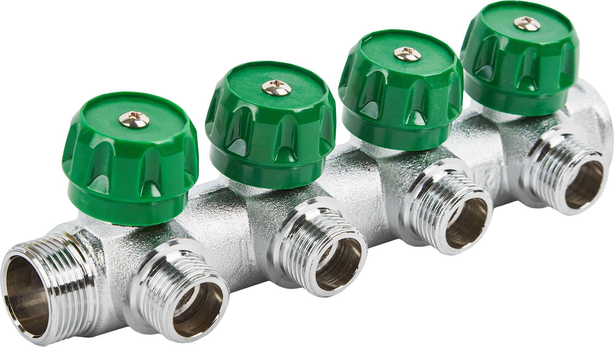 Коллектор распределительный STOUT 4 отвода 3/4"×1/2" для систем отопления 84868363 STLM-0056520