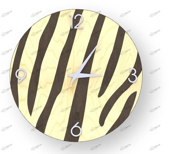 LIGNIS® Настенные часы из инкрустированного дерева Dolcevita animalier 10.014 / 10.092