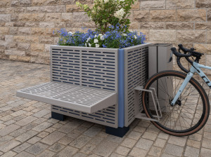 Плантатор / скамейка из нержавеющей стали