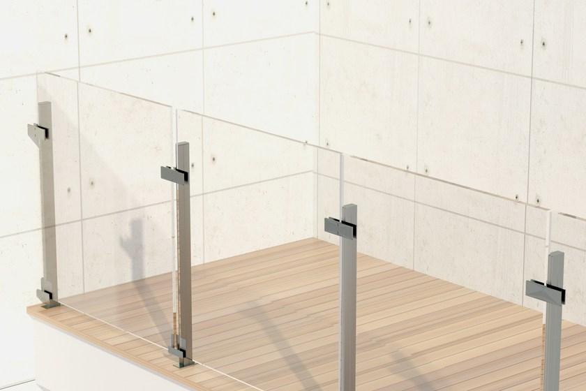 ALUSCALAE Вертикальная балюстрада из алюминия со стеклянным заполнением sun-id-1418657 - Вид №6