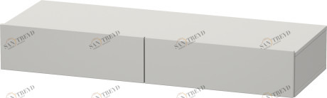 DS827100707 Полочка с ящиком DuraStyle #DS8271 1200 x 440 мм Бетонно-серый матовый декор Duravit
