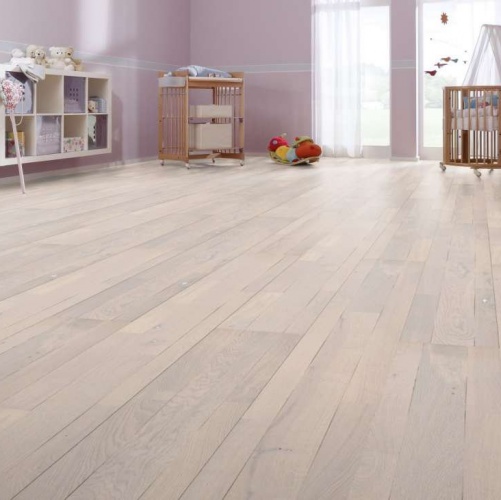 Широкий паркет Meister PС 400 Style Белый 8267 Дуб Рустик с брашью (Текстурированная) 2400х255 мм 2300200056 - Вид №2