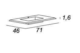 Мебель для ванной CEZARES BELLAGIO 70 Blue Stone - Вид №5