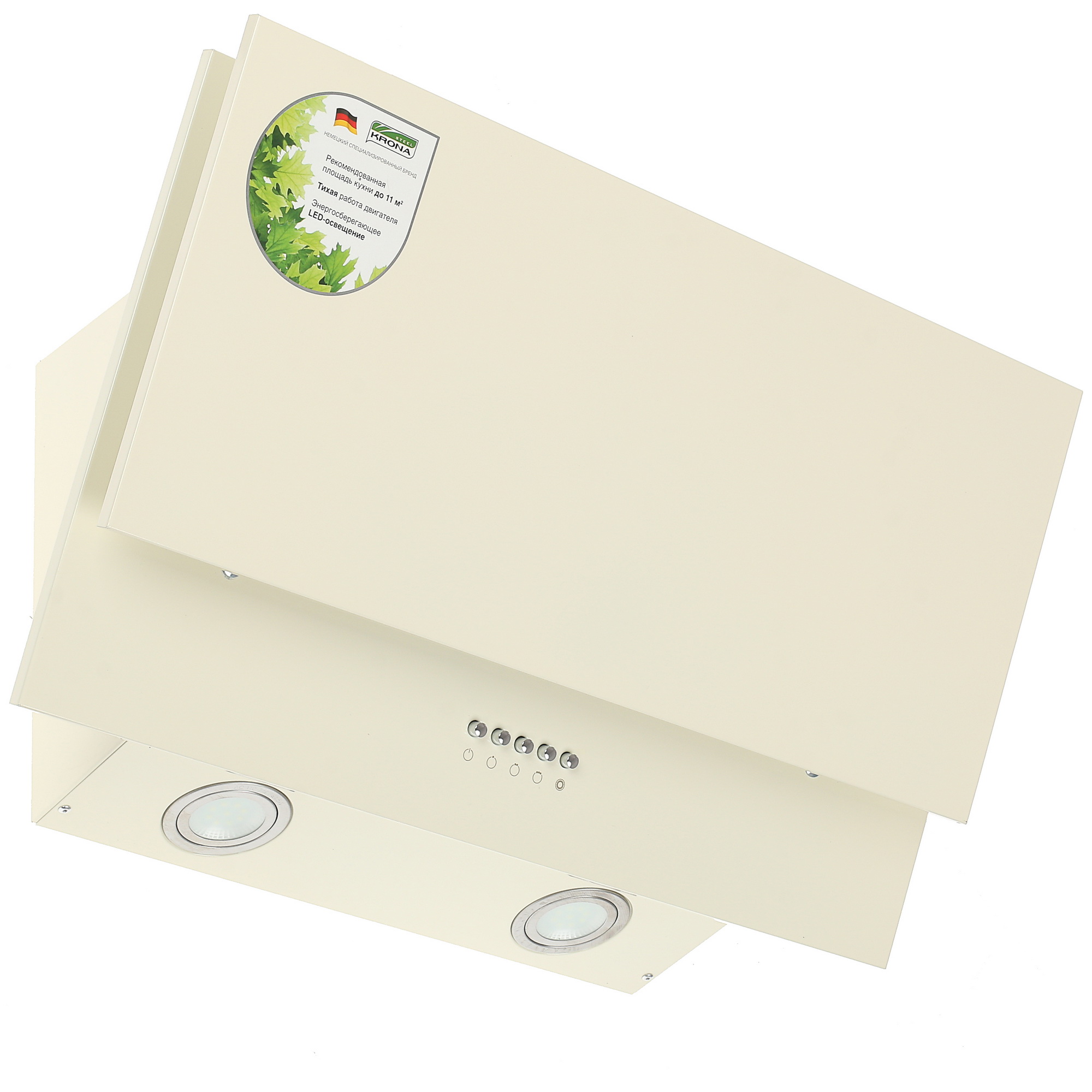 8127960 Вытяжка наклонная KRONA OLLY 600 PB бежевый/бежевый STDN-0141127