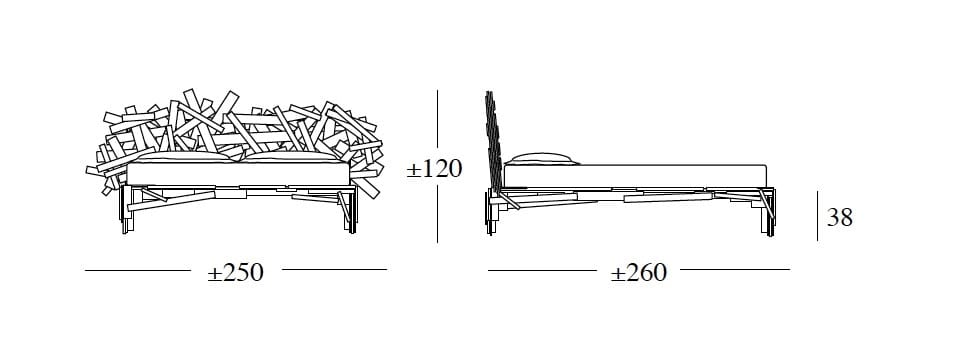 Кровать Edra для интерьера ARCH-00116987 - Вид №4