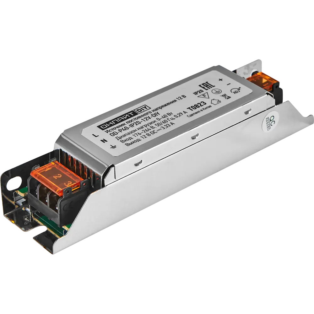Блок питания Santreyd OD-P40-IP20-12V для светодиодных лент 40Вт 89348149 STLM-0932059