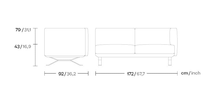 Тканевый модульный садовый диван Kettal Boma ARCH-00084392 - Вид №10