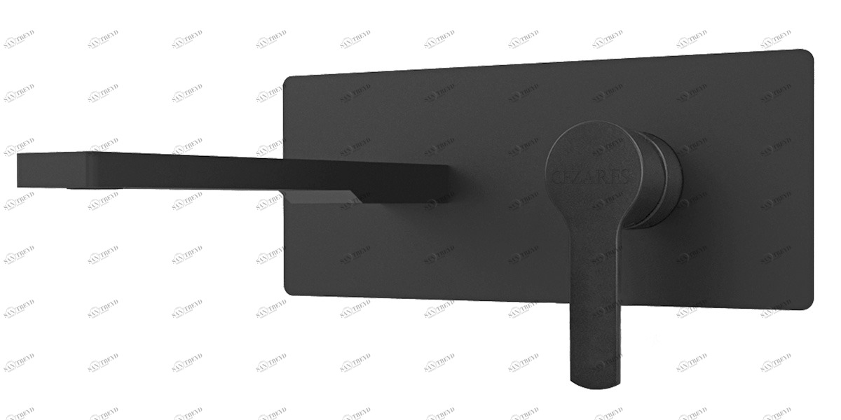 Смеситель для раковины встраиваемый, излив 20 см CEZARES OVEST-BLI-20-NOP 