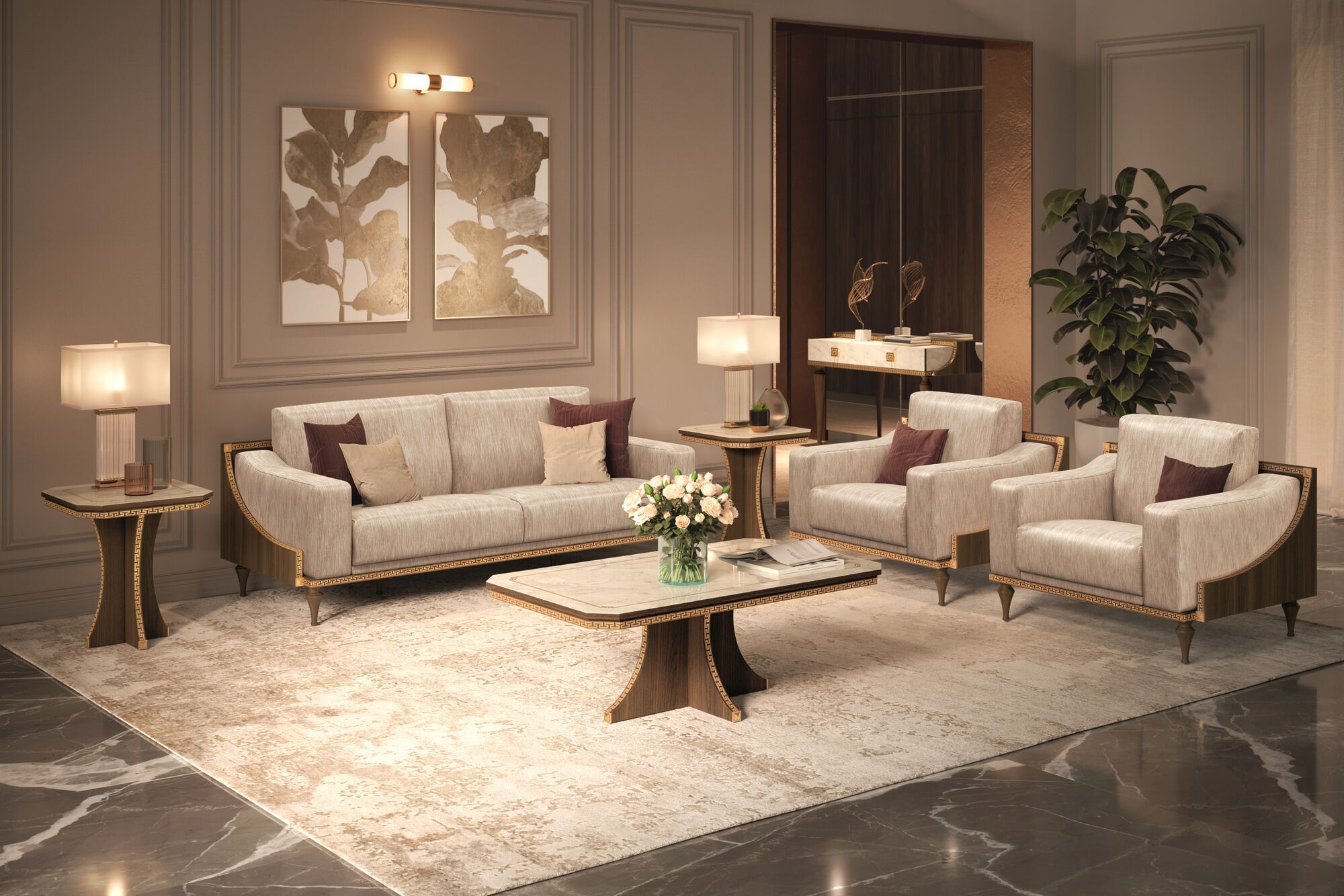 Тканевое кресло с подлокотниками Arredoclassic Romantica ARCH-00064908 - Вид №1