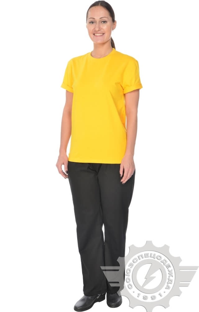 4958148 Футболка желтая  Одежда для официантов  размер XL (50-52) Спецодежда  - Вид №10