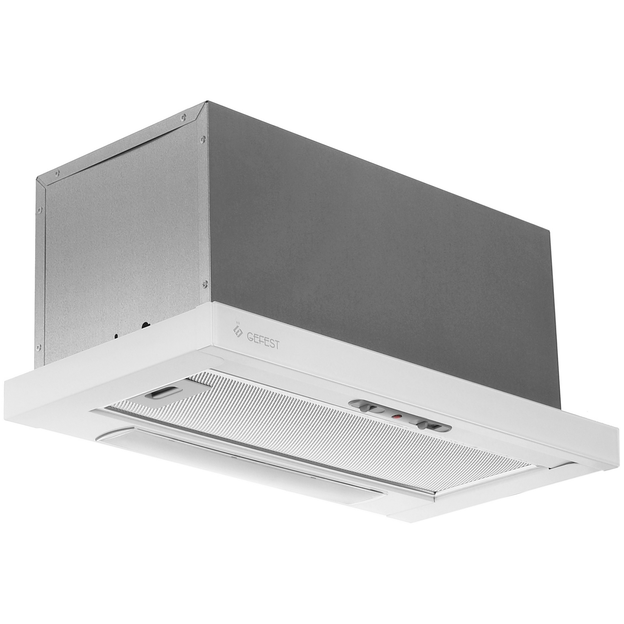 1182179 Вытяжка телескопическая Gefest ВО 4601 К12 белый/белый STDN-0035766