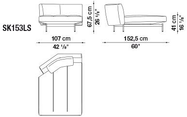 B&B Italia Модульный тканевый диван Saké sun-id-1382720 - Вид №8