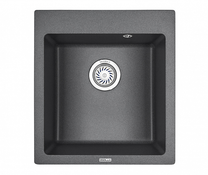 4651, ГРАФИТ (ЧЁРНО-СЕРЫЙ), кухонная мойка, кварц