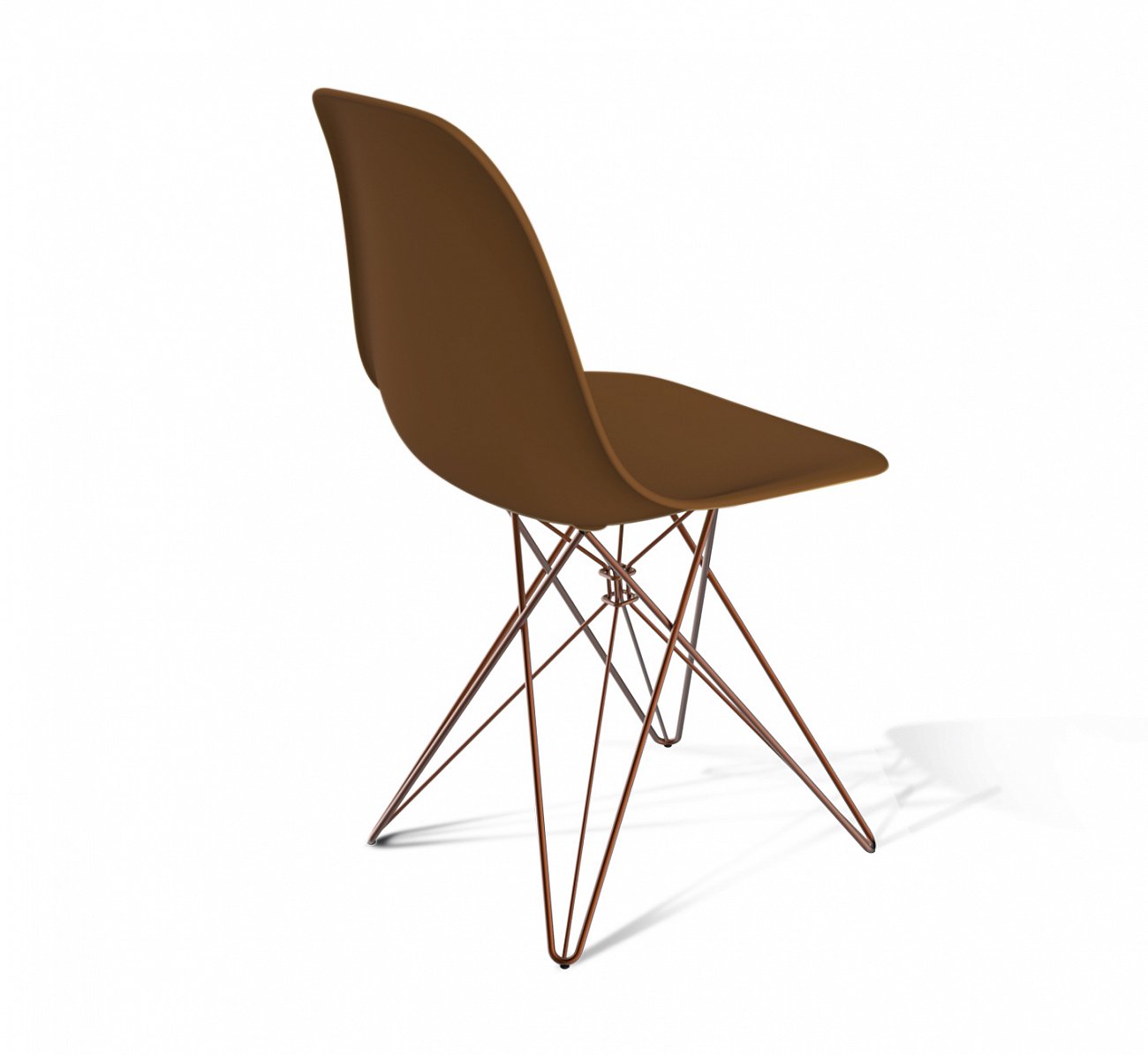 Стул DSR Коричневый S50 (eames style) SHEFFILTON ДИЗАЙНЕРСКИЕ, EAMES STYLE 015578 Коричневый  - Вид №2