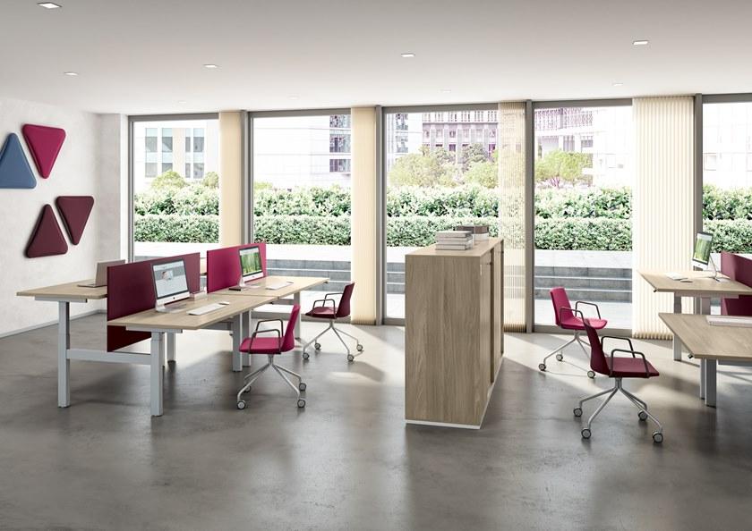 Quadrifoglio 4-спицевый тканевый стул на колесиках Clue sun-id-1440241 - Вид №1