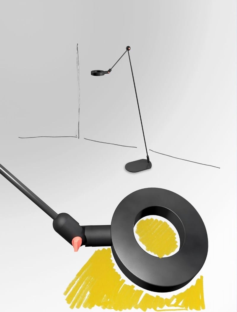 Алюминиевая светодиодная настольная лампа с гибким кронштейном Martinelli Luce l'amica ARCH-00120715 - Вид №12