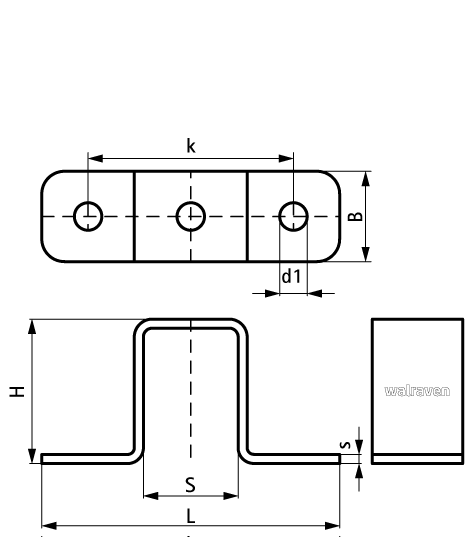 66587294 BIS Strut Stainless Steel Cross Connector для создания конструкций из профиля Strut walraven  - Вид №1