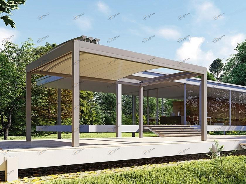 Sprech Отдельностоящая пергола со сдвижной крышкой Q.box system sun-id-1423741