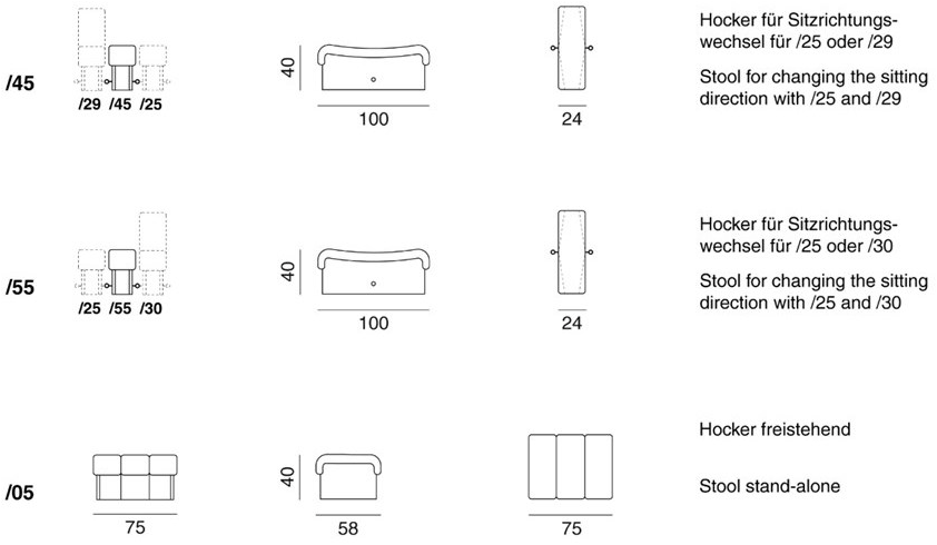 de Sede Пуф из кожи Ds-600 sun-id-1493603 - Вид №1
