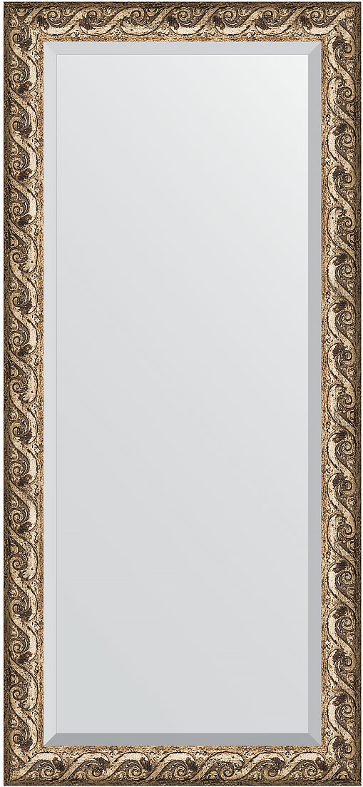 BY 1309 Зеркало с фацетом в багетной раме - фреска 84 mm EVOFORM Exclusive