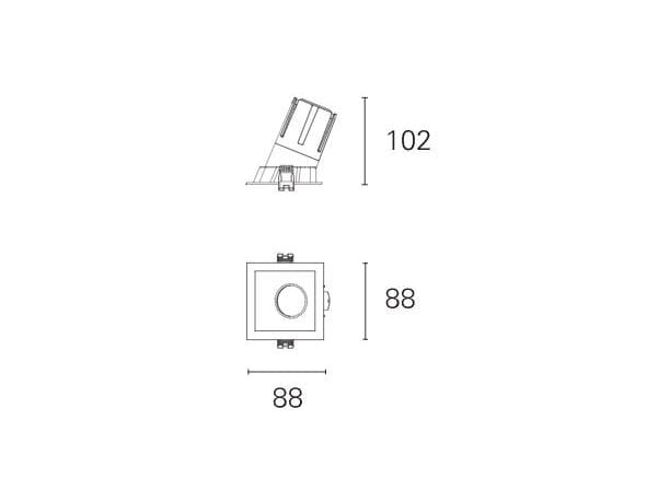Утопленный квадратный светодиодный прожектор PAN Nemo ARCH-00044221 - Вид №8