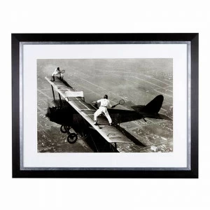Арт-постер прямоугольный 90х70 см черно-белый Tennis On The Wing EICHHOLTZ ДИЗАЙНЕРСКИЕ 00-3883302 Белый;черный