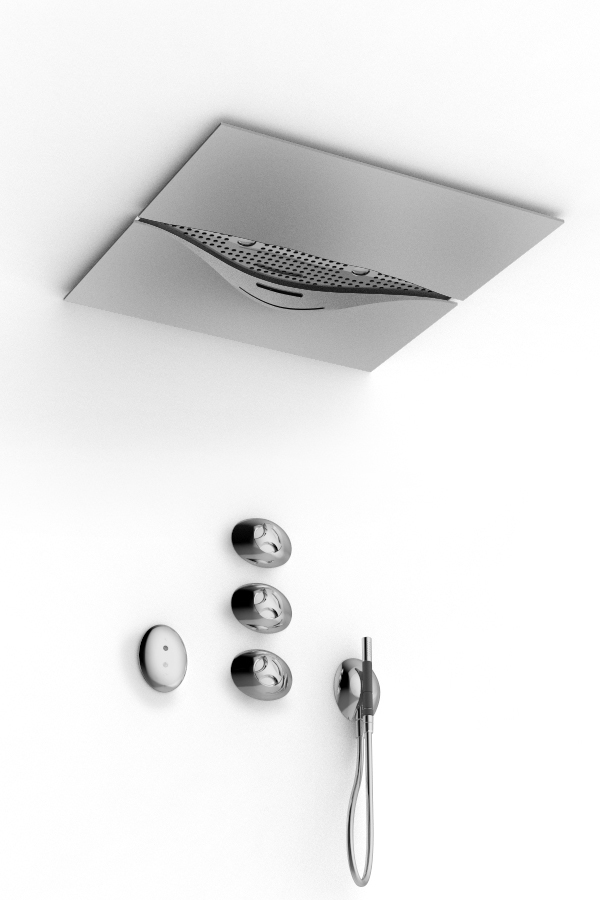 1200 SDI-010 Душевая лейка with waterfalls and coloured RGB led Zazzeri 1200SDI010 - Вид №1