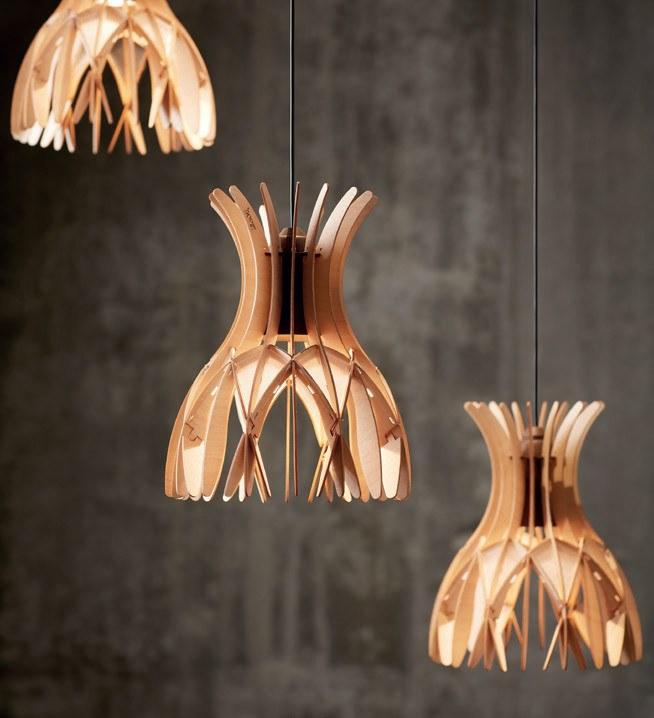 BOVER Led подвесной светильник из дерева Dome S/20/7l - Вид №3