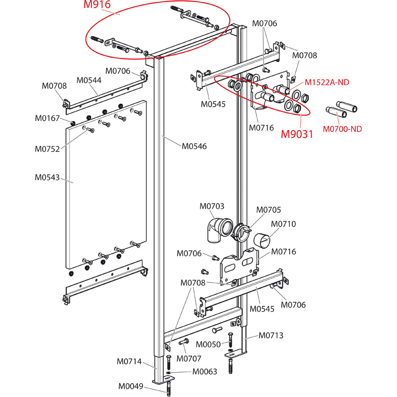 Mонтажная рама для мойки и смесителя ALCAPLAST A1081300 - Вид №1